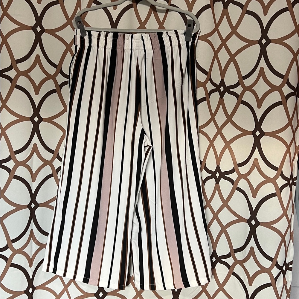 Chic Striped Drawstring Pants - Picture 2 of 2